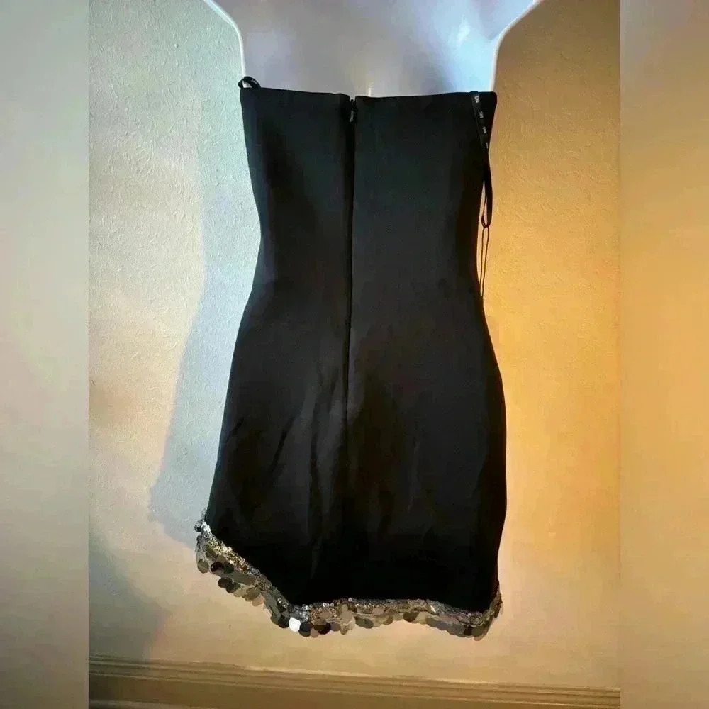 Women's Strapless‎ Minidress - Picture 7 of 8